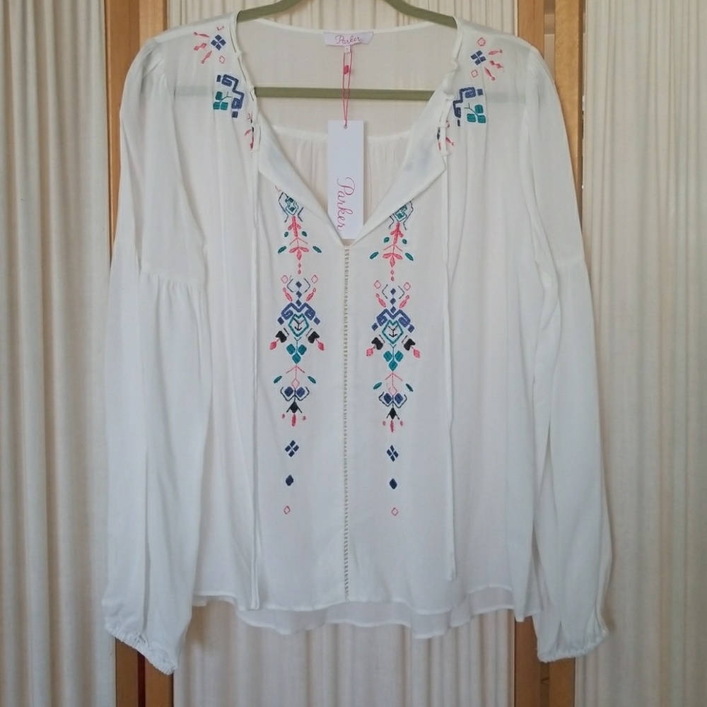 Parker top with beautiful embroidery